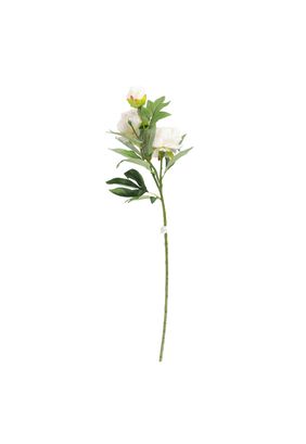 Flor Peonía Artificial Blanca *3 77Cm,hi-res