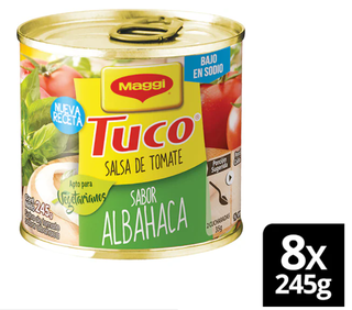 Salsa de tomate MAGGI® Tuco con Albahaca 245g X8 Latas,hi-res