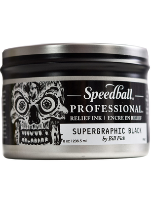 Tinta de Relieve Para Grabado Speedball Supergraphic Negra ,hi-res