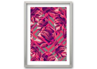 Cuadro 40x30 cm ilustración Diamante rosa,hi-res