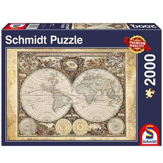 Puzzle 2.000 piezas El Mundo, mapa historico,hi-res