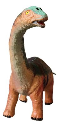 Dinosaurio Cuello Largo Gigante De Goma Con Sonido 70cm,hi-res