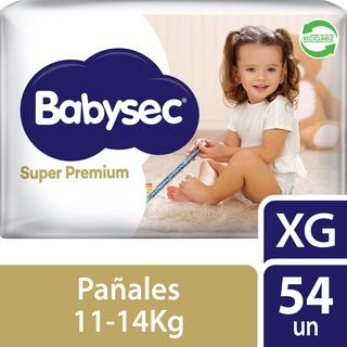 Pañales de Bebé Babysec Super Premium Cuidado Total 54 Un Xg,hi-res