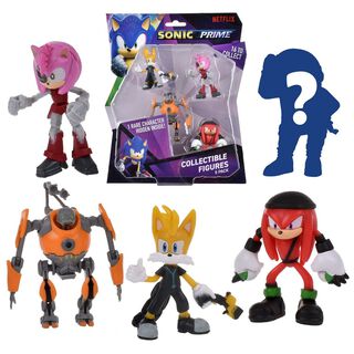 Pack 5 Figuras Sonic De 7 Cms - Tails,hi-res
