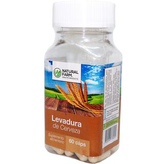 NATURAL FARM LEVADURA DE CERVEZA 500 MGS 60 CAPS,hi-res