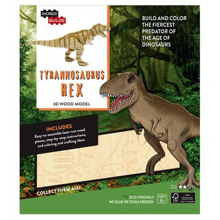 Tyrannosaurus Rex: Modelo Armable En Madera,hi-res
