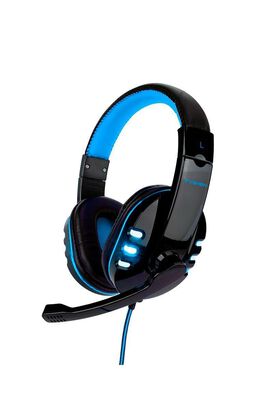 Audífonos Gamer G04L Luces Led con Micrófono Azul,hi-res