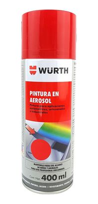 Spray Rojo (trafico) 400 Ml Wurth,hi-res