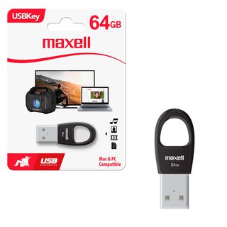 Pendrive USB 64GB Maxell USBK-64 Compatible MAC y Windows,hi-res