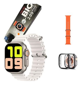 Reloj Smartwatch T900 Ultra Blanco+ Correa + Protector 49mm,hi-res