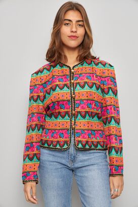 Blusa casual  multicolor maggy london talla S 494,hi-res