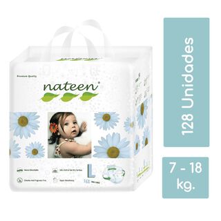 Pañales Ecológicos Nateen Premium L 128 unidades,hi-res