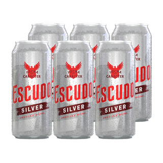 Cerveza Escudo Silver lata 470 CC x6 ,hi-res
