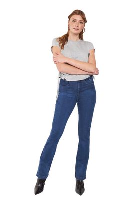 Jeans Mujer Topacio Tiro Alto Recto 3849 Azul Amalia Jeans,hi-res