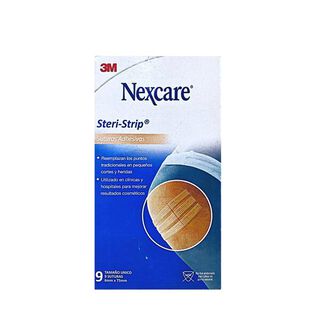 Nexcare Steri-Strip Suturas Adhesivas Tamaño Unico 6mm x 75mm 9 Unidades,hi-res