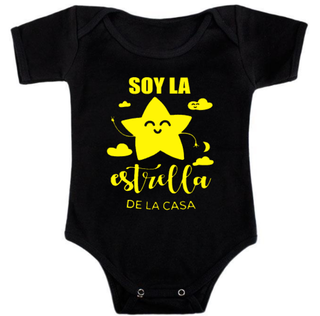 Body Bebé Soy La Estrella De La Casa Baby 100% Algodón,hi-res