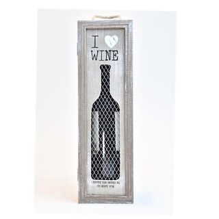 porta Botellas madera  I Love Wine  Unico 34x10x10 cm,hi-res