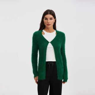 Sweater Estilo Verde Botella Mujer,hi-res
