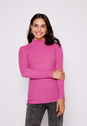 Sweater Mujer Morado Canuton Cuello Alto Family Shop,hi-res