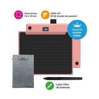 Tableta Gráfica Huion Inspiroy RTS300 Pink con Funda - HCL,hi-res