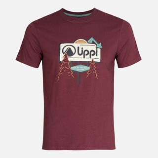 Polera Teen Boy Logo Lippi T-Shirt Burdeo Lippi,hi-res