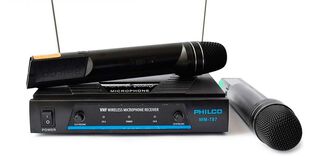 Set 2 Microfonos Inalambricos Philco WM-787 VHF,hi-res
