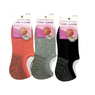 Calcetines Invisibles Mujer Pack de 3 pares ,hi-res