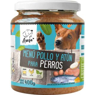 Ama Frasco Pollo y Atún para Perros 400 grs,hi-res