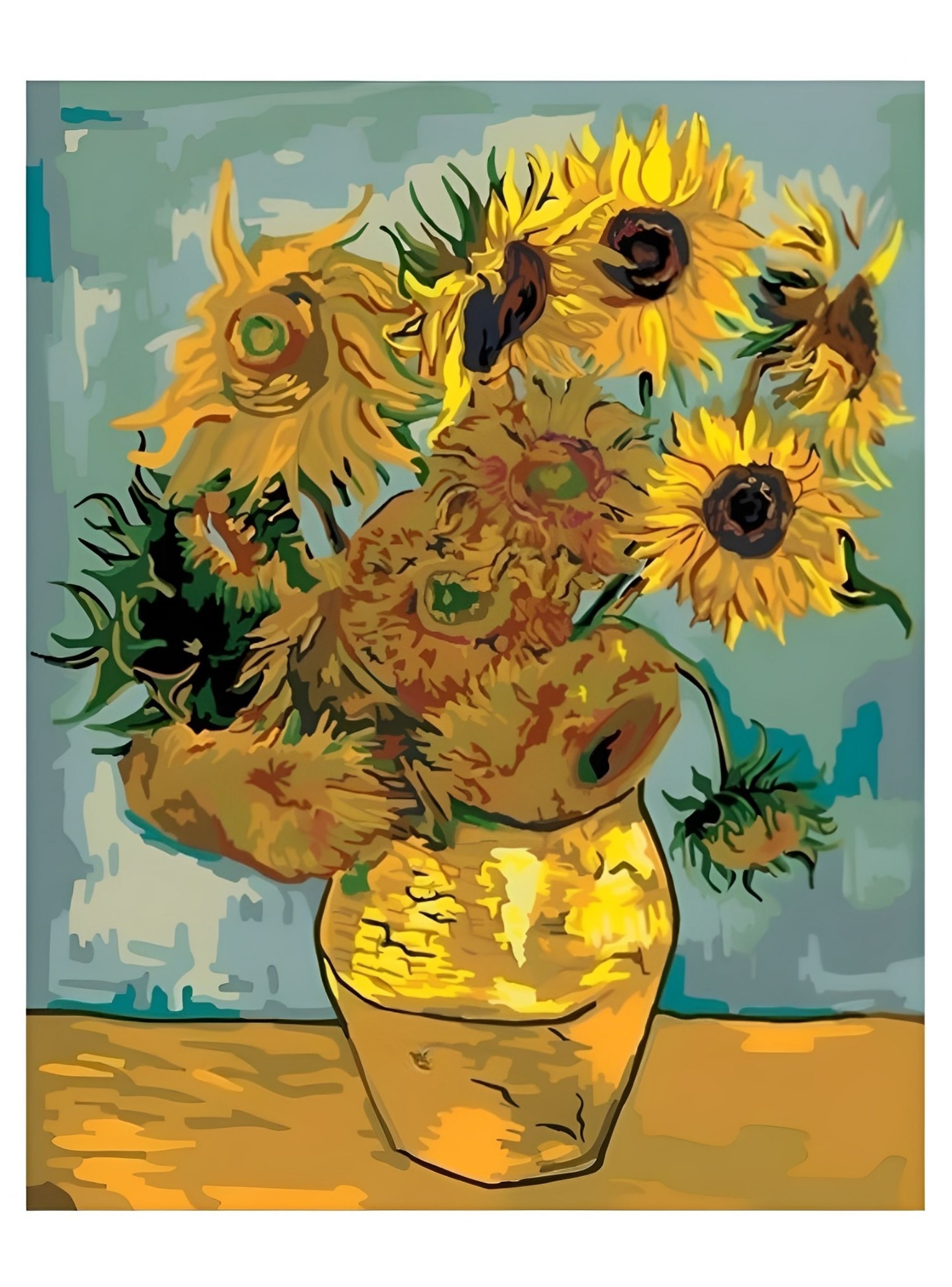 Kit de pintura por números con cuadro de Van Gogh + accesorios