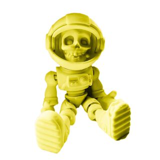 Juguete Astronauta Esqueleto Articulado Amarillo,hi-res