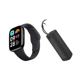 Mi Portable Bluetooth Speaker 16W Black + Redmi Watch 3 Active Black,hi-res