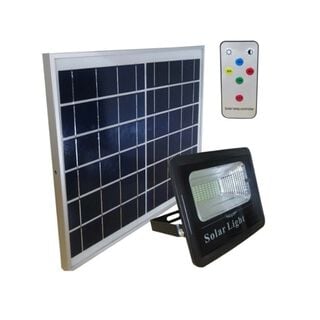 Foco Led 25w + Panel Solar + Control 40 Led,hi-res