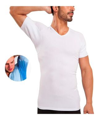 Camiseta Interior A Prueba De Sudor Con Cuello V Micro Modal,hi-res