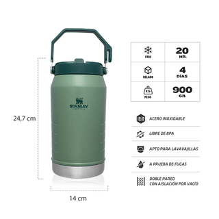 Botellón Hidratación con bombilla Verde | 1,9 litros,hi-res