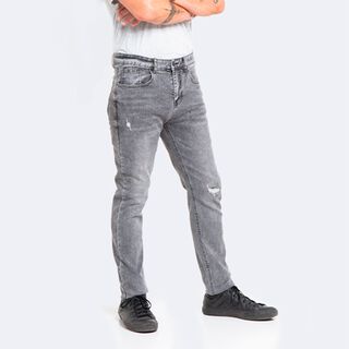 Jeans Hombre Slim Gris Focalizado suave con Destroyer,hi-res