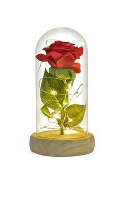 2 Rosas Eternas Rosa Eterna Rosa Preservada Led San Valentin,hi-res
