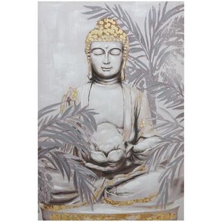 Cuadro Abstracto Buda Sentado Gold 120 x 80,hi-res
