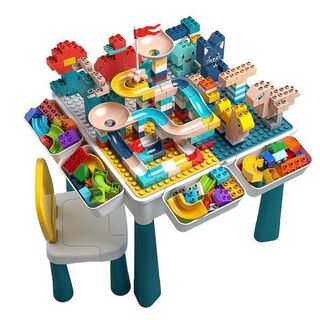 Juego De Rol Infantil Unisex Con Legos, Cajas, Mesa Y Silla,hi-res
