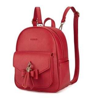 ECOSUSI Mini mochila con lazo Rojo,hi-res
