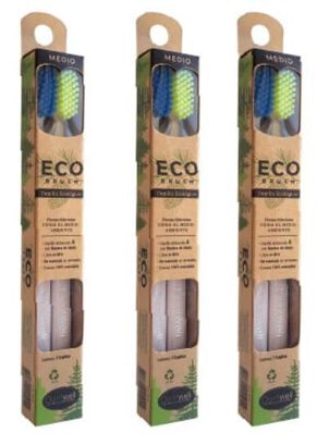 Eco Brush Dental X3 Pack Familiar Dentwell,hi-res
