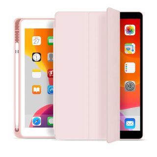 Carcasa Smart Cover Para iPad 10.2 con ranura para Lápiz- Color Rosado Pastel,hi-res