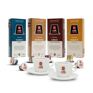 40 cápsulas de café Mix Gourmet Cápsulas con Tazas Espresso,hi-res