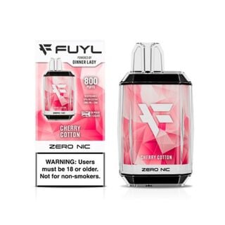 VAPE DINNER LADY FUYL CHERRY COTTON CANDY 0% NIC 800 PUFFS,hi-res