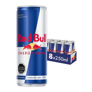 Red Bull Bebida Energética Pack 8 Latas 250Ml,hi-res