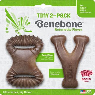 Benebone Tiny 2-Pack Tocino,hi-res