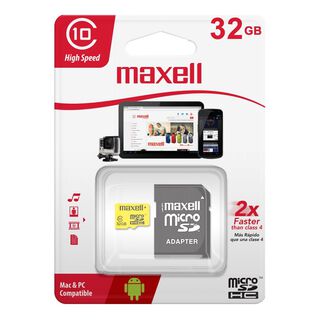 Tarjeta Memoria Micro SD HC 32GB Maxell,hi-res