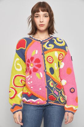 Sweater casual  multicolor clarit d talla M 948,hi-res