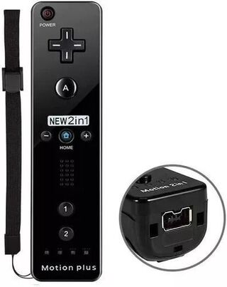 Joystick Para Wii Negro Control Wii Wiimote Mando Wii + Nunchuk,hi-res