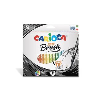 Plumones Super Brush 20 Colores Carioca - PS,hi-res