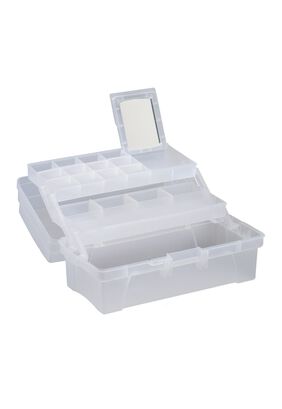 Caja Organizadora Con Espejo Vanity Natural 36x21x18 Rimax,hi-res